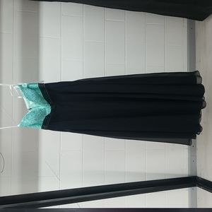 Madison James Mint/Black Gown